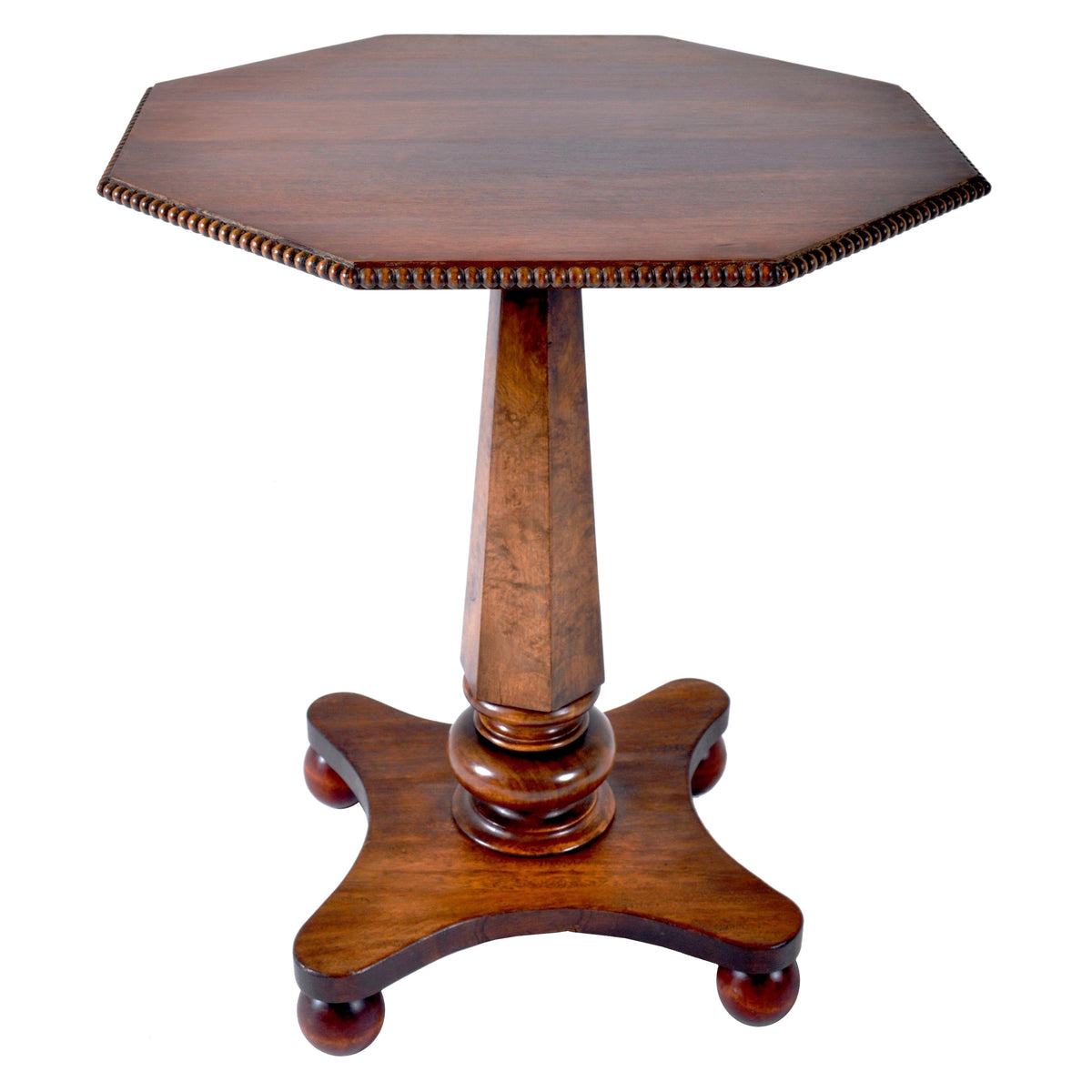 Antique William IV Rosewood and Walnut Pedestal Wine Table, Circa 1835