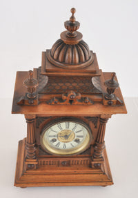 Antique German Wertenberg "Greenwich" 8-Day Time and Strike Mantel Clock Retailed by W. E. Watts of Nottingham, circa 1880