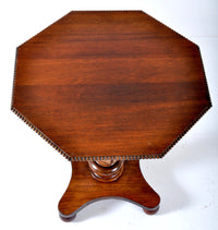 Antique William IV Rosewood and Walnut Pedestal Wine Table, Circa 1835