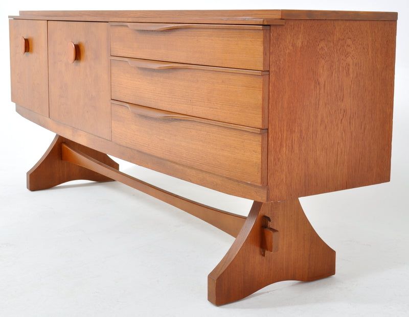 Mid-Century Modern Danish Style Teak Credenza by Beautility, 1960s