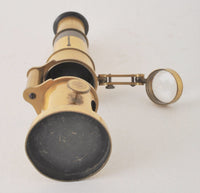 Antique Student Monocular Brass Microscope in Case, Circa 1880