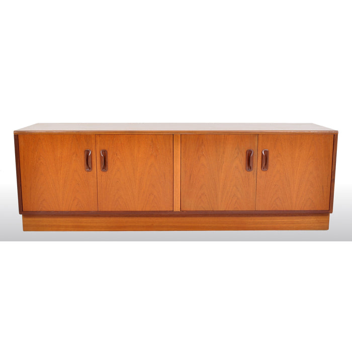 Mid-Century Modern Danish Style Teak "Fresco" Console / Credenza / Media Cabinet by G Plan, 1960s