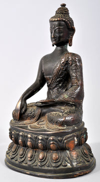 Antique 18th Century Chinese Bronze Shakyamuni Buddha Statue