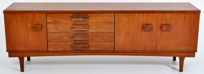 Mid-Century Modern Danish Long Teak Credenza, 1960s