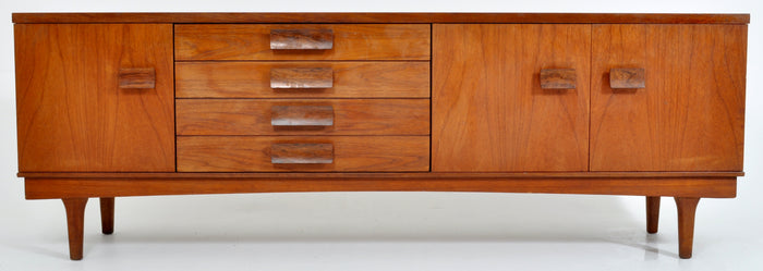 Mid-Century Modern Danish Long Teak Credenza, 1960s