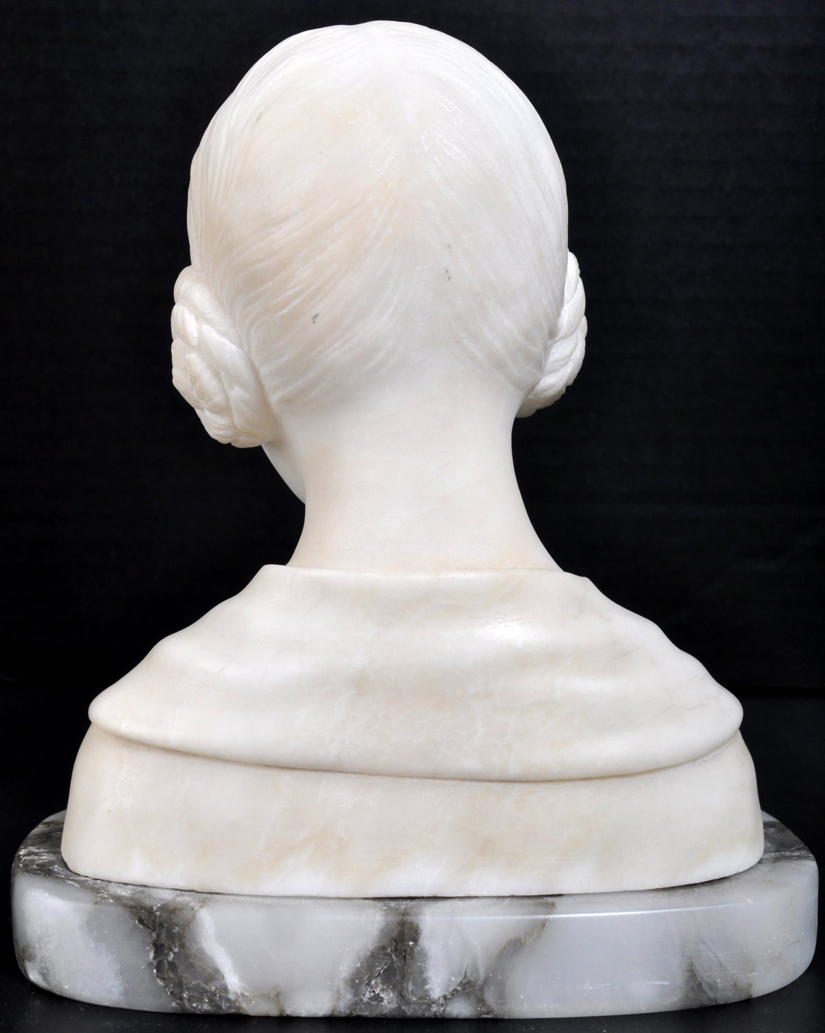 Carved Italian Florentine Marble and Alabaster Bust/Statue, Circa 1890