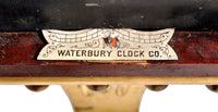 Antique American Waterbury Willard 8 day Eglomise "Aurora" #6 Banjo Clock, circa 1908