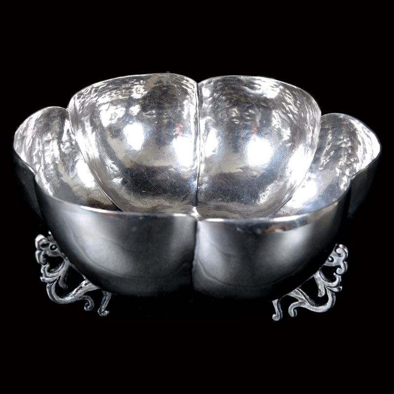 Mexican Sterling Silver Bowl by I. Maciel, Circa 1920