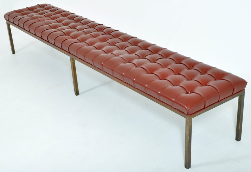 Mid-Century Modern Deep-Buttoned Window Seat/Bench, 1960s