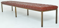 Mid-Century Modern Deep-Buttoned Window Seat/Bench, 1960s