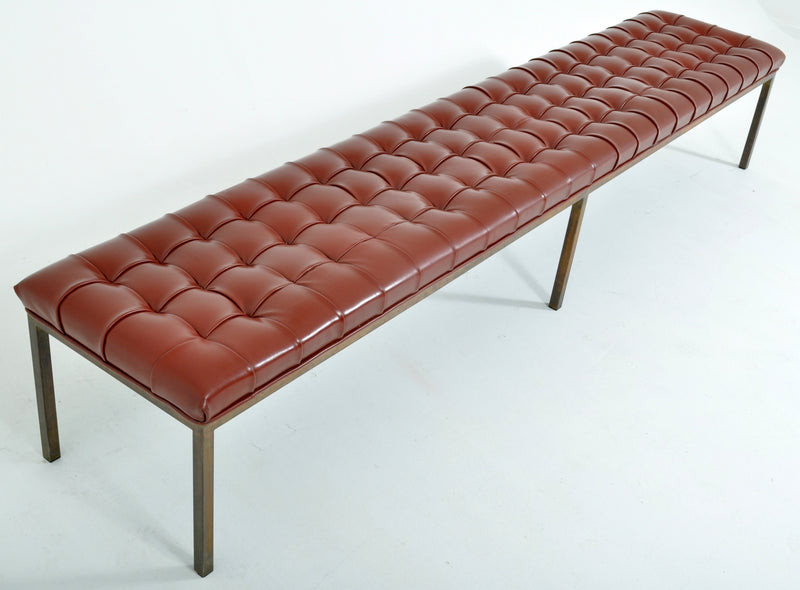 Mid-Century Modern Deep-Buttoned Window Seat/Bench, 1960s