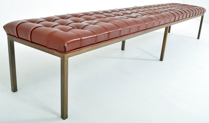 Mid-Century Modern Deep-Buttoned Window Seat/Bench, 1960s