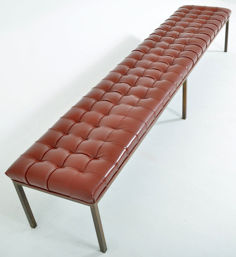 Mid-Century Modern Deep-Buttoned Window Seat/Bench, 1960s