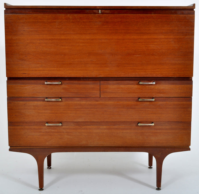 Mid-Century Modern Danish Rosewood Color Secretary/Chest/Cabinet/Desk, 1960s