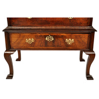 Antique Queen Anne George II Georgian Walnut Chest on Stand / Highboy, circa 1740