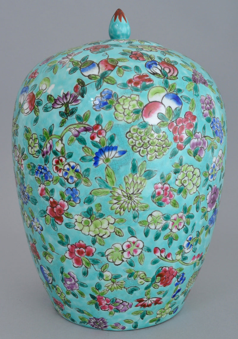 Antique Chinese 19th Century Qing Dynasty Lidded Vase/Jar, Circa 1860