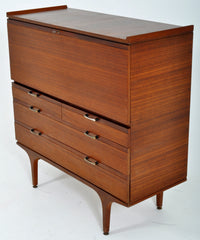 Mid-Century Modern Danish Rosewood Color Secretary/Chest/Cabinet/Desk, 1960s