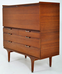 Mid-Century Modern Danish Rosewood Color Secretary/Chest/Cabinet/Desk, 1960s