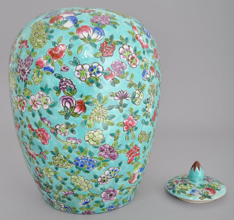 Antique Chinese 19th Century Qing Dynasty Lidded Vase/Jar, Circa 1860