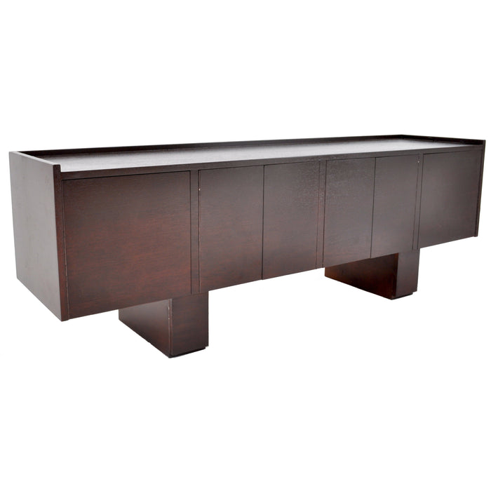 Mid-Century Modern Danish Style Dark Teak Credenza / Console, 1960s