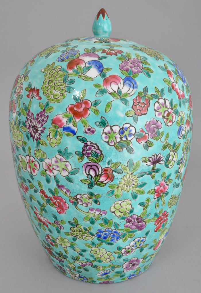 Antique Chinese 19th Century Qing Dynasty Lidded Vase/Jar, Circa 1860