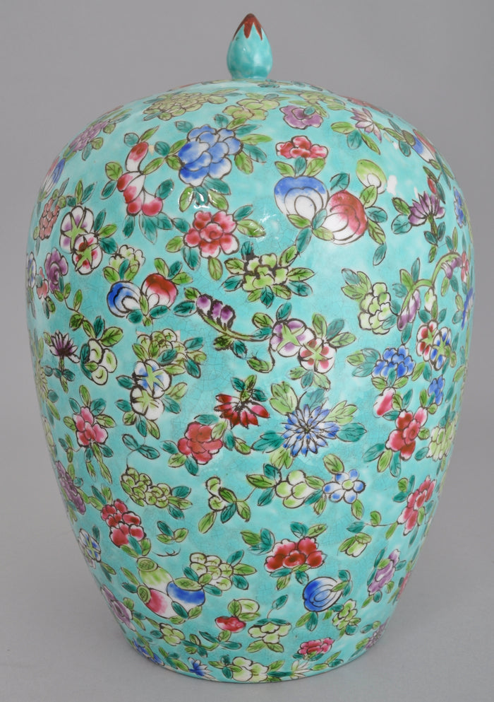 Antique Chinese 19th Century Qing Dynasty Lidded Vase/Jar, Circa 1860