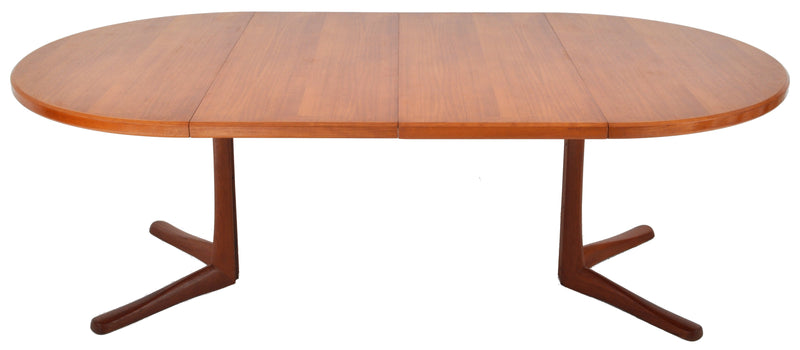 Mid-Century Modern Danish Style Teak Dining Table with Twin Leaves by McIntosh, 1960s