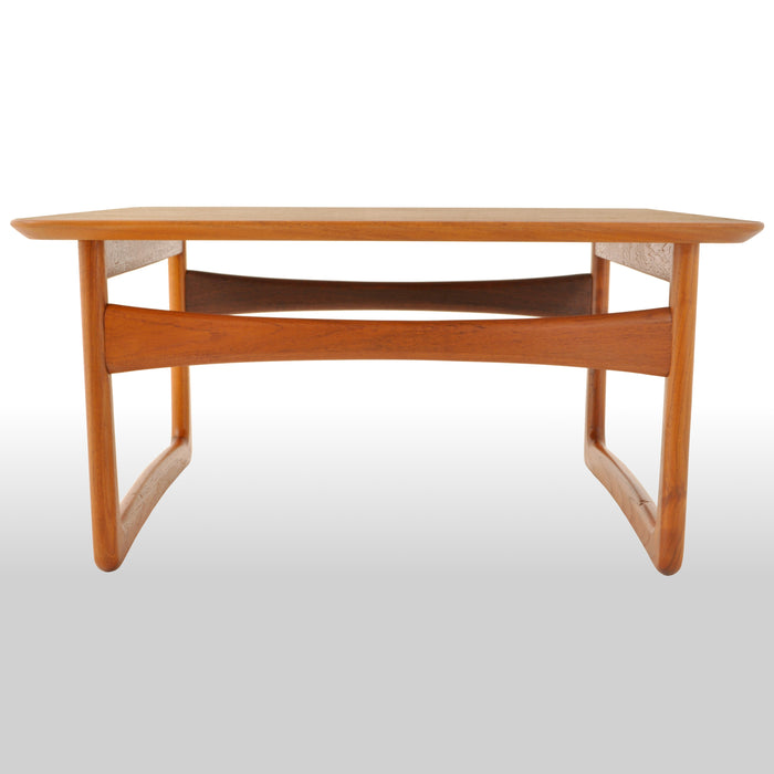 Mid-Century Modern Danish Teak Coffee Table by Tove & Edvard Kindt Larsen, 1960s