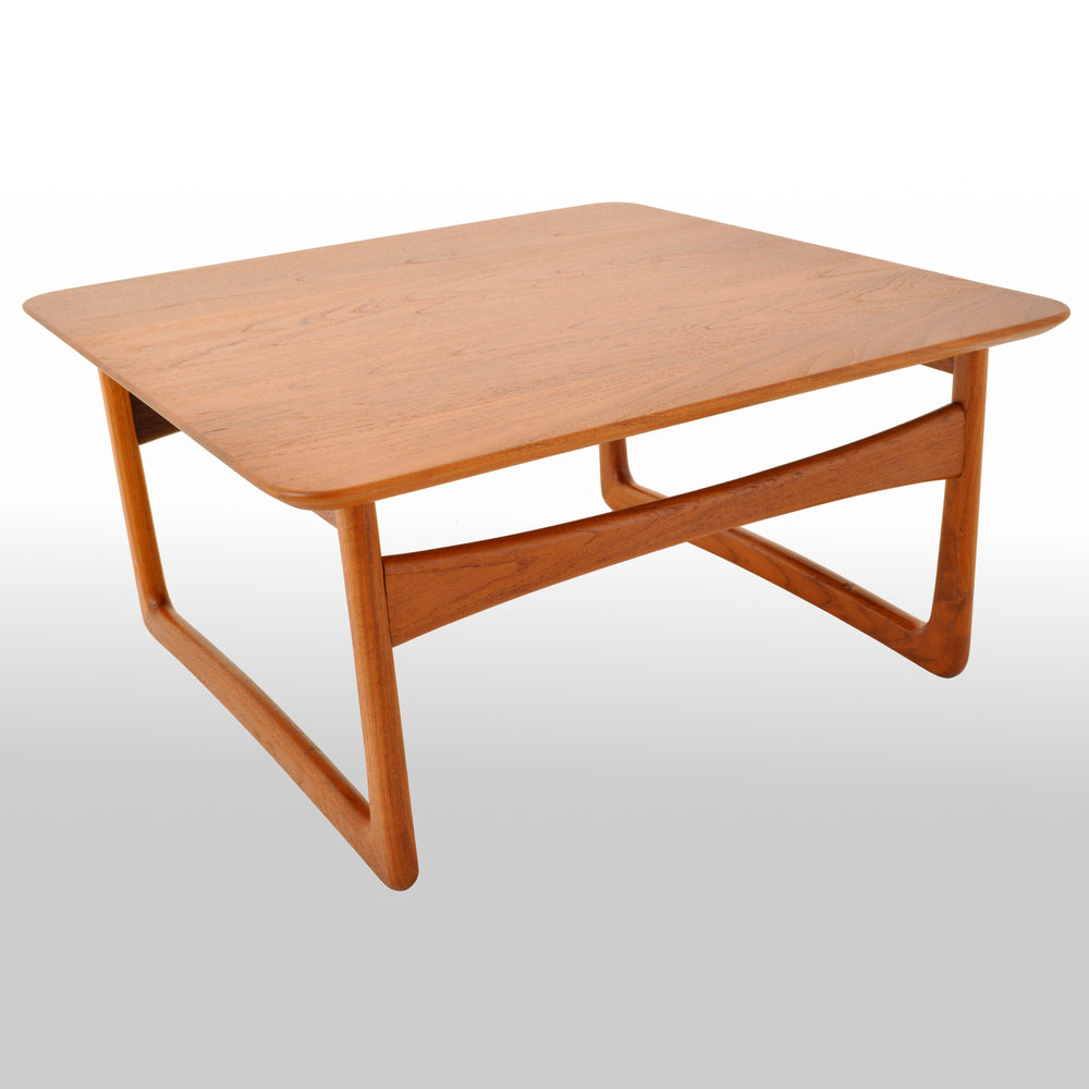 Mid-Century Modern Danish Teak Coffee Table by Tove & Edvard Kindt Lar ...