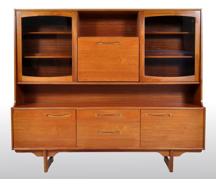 Mid-Century Modern Danish Style Twin Tier Credenza in Teak by Portwood, 1960s