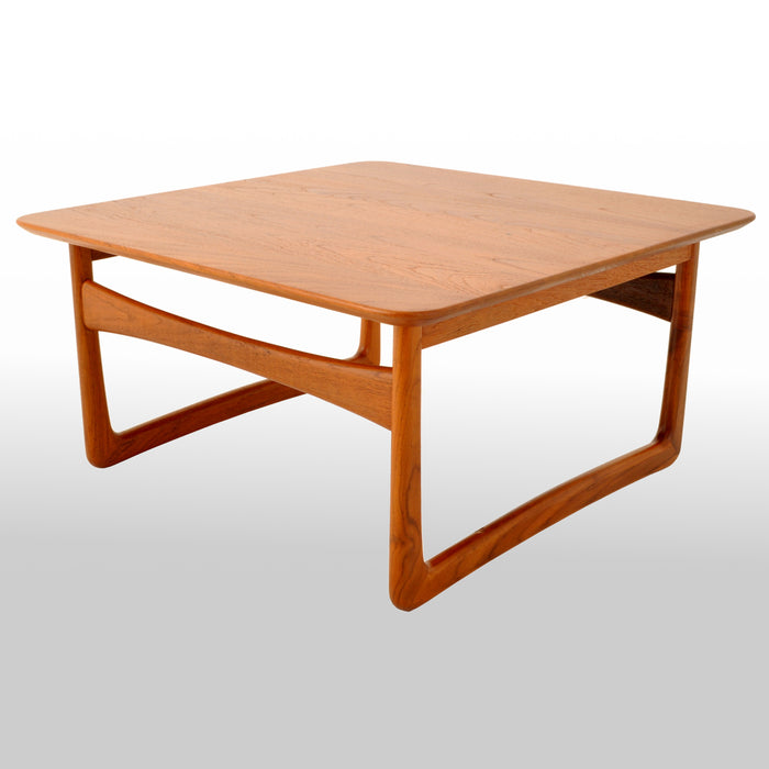 Mid-Century Modern Danish Teak Coffee Table by Tove & Edvard Kindt Larsen, 1960s