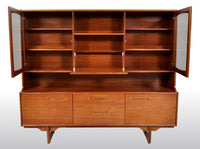 Mid-Century Modern Danish Style Twin Tier Credenza in Teak by Portwood, 1960s