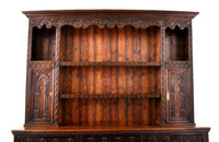 Antique Carved Oak Georgian Welsh Dresser / Cupboard, circa 1820