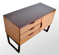 Mid-Century Modern Danish Style Two-Tone Teak Credenza, Europa Furniture, 1960s