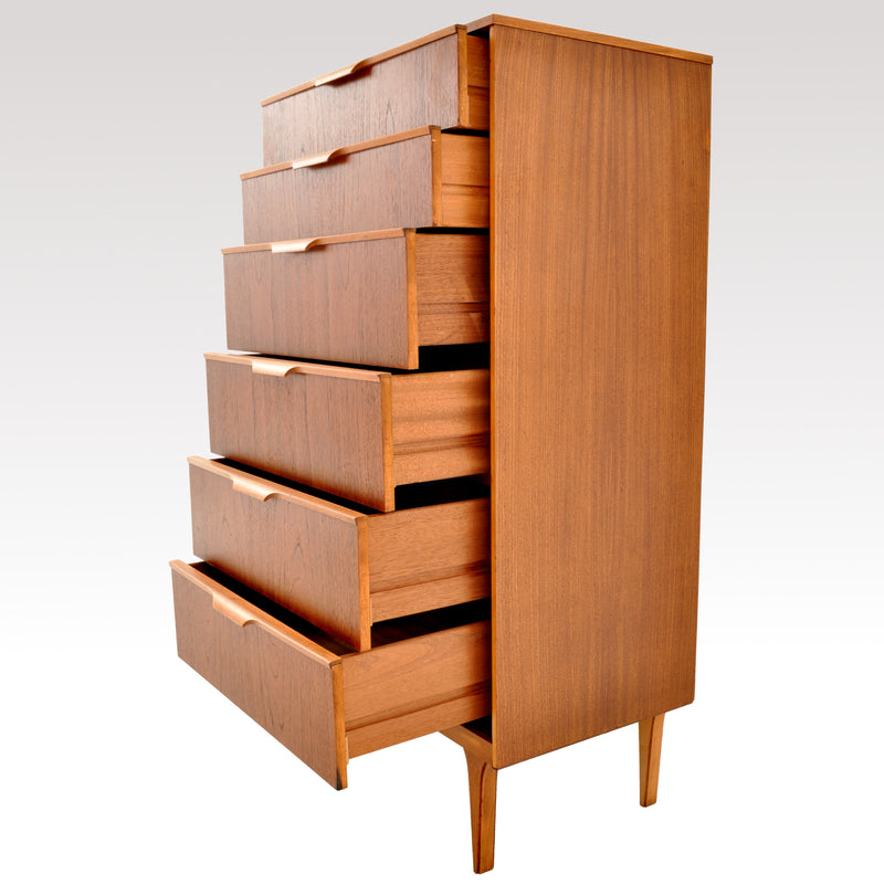 Mid-Century Modern Danish Style Teak Chest of Drawers / Dresser by Austinsuite, 1960s
