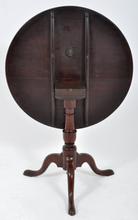 Antique Georgian Mahogany Tilt-Top Table, Circa 1790