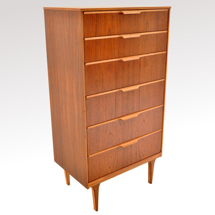 Mid-Century Modern Danish Style Teak Chest of Drawers / Dresser by Austinsuite, 1960s