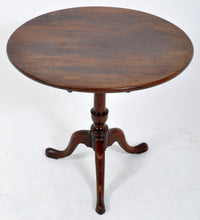Antique Georgian Mahogany Circular Tilt-Top Tripod Table, Circa 1780