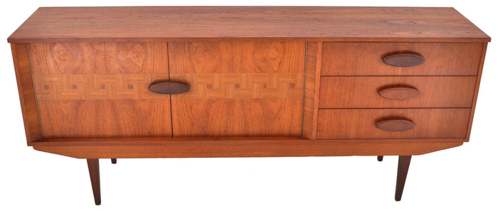 Mid-Century Modern Danish Style Teak Credenza, 1960s