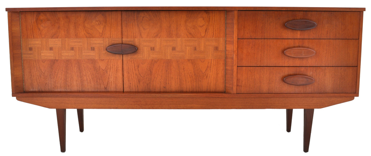 Mid-Century Modern Danish Style Teak Credenza, 1960s