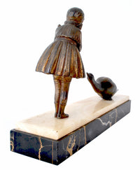 Antique French Art Deco Bronze Figural Group / Statue, Demetre Chiparus (1886-1947), 1930s