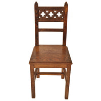 Set of Eight 19th Century Carved Oak Gothic Revival Chairs A W Pugin, Circa 1850