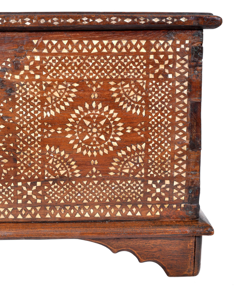 Antique Moorish Moroccan Islamic Inlaid Koran / Quran Casket / Box / Coffer / Trunk, circa 1900