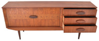 Mid-Century Modern Danish Style Teak Credenza, 1960s