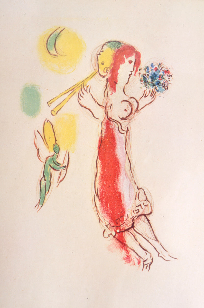 Pochoir Color Lithograph by Marc Chagall, Circa 1950
