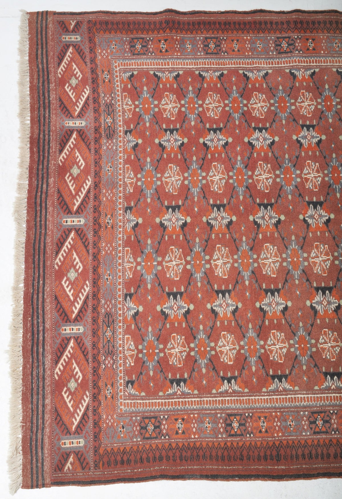 Afghan Turkoman Rug with Caucasian Design