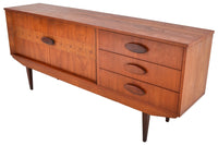 Mid-Century Modern Danish Style Teak Credenza, 1960s