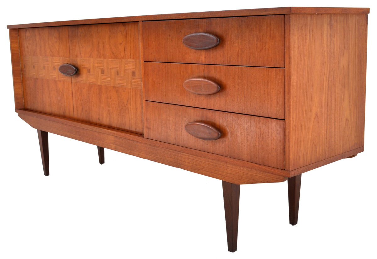 Mid-Century Modern Danish Style Teak Credenza, 1960s