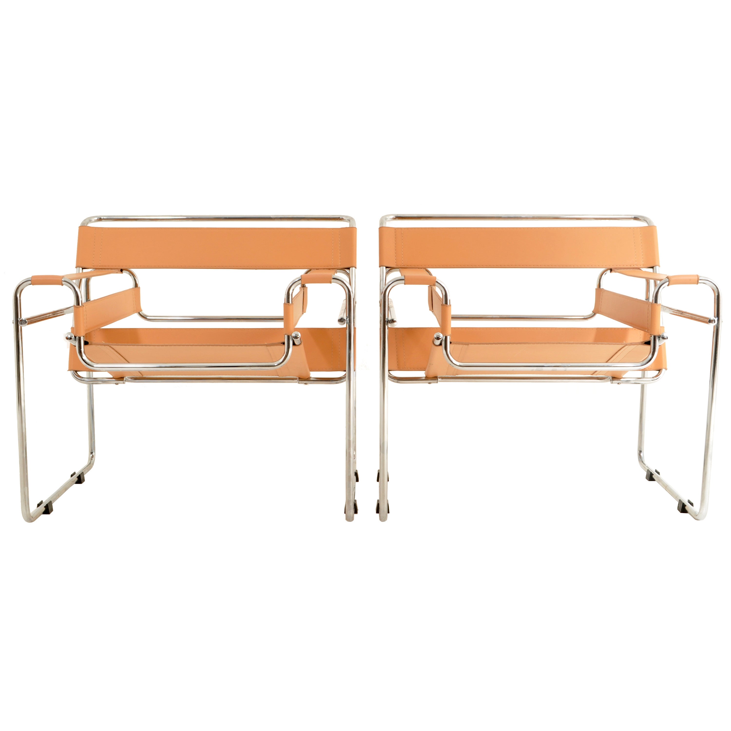 Pair of Vintage Wassily Chairs by Marcel Breuer and Produced by