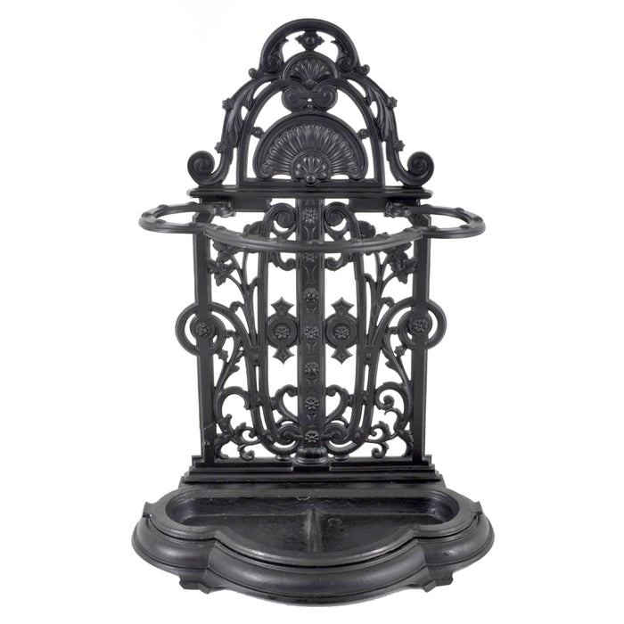 Antique English Cast Iron Umbrella / Hall-Stand by Coalbrookdale, Dated 1854